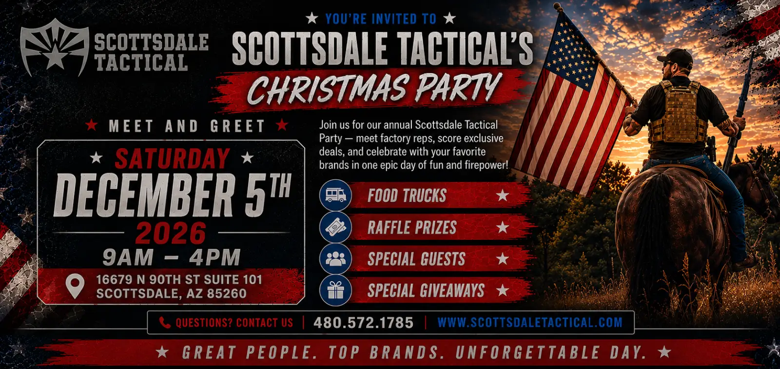 Read more about the article Scottsdale Tactical America’s 250th Christmas Party 2026